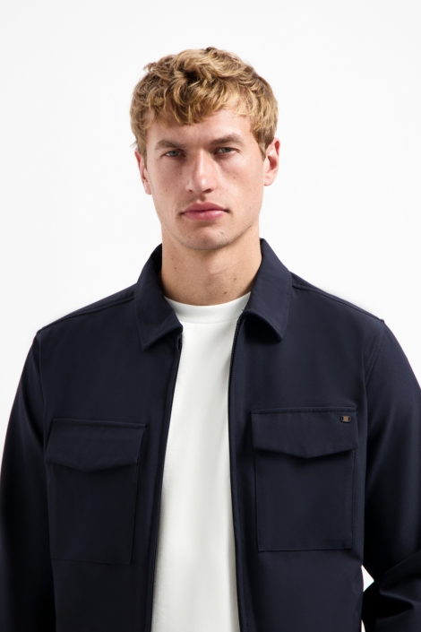 NO-EXCESS overshirt full zipper stretch sedoc